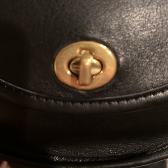 COACH Vintage Leather Crossbody Bag Black - Picture 11 of 14